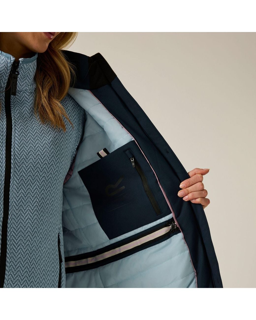 Regatta Blue Marron Waterproof Jacket