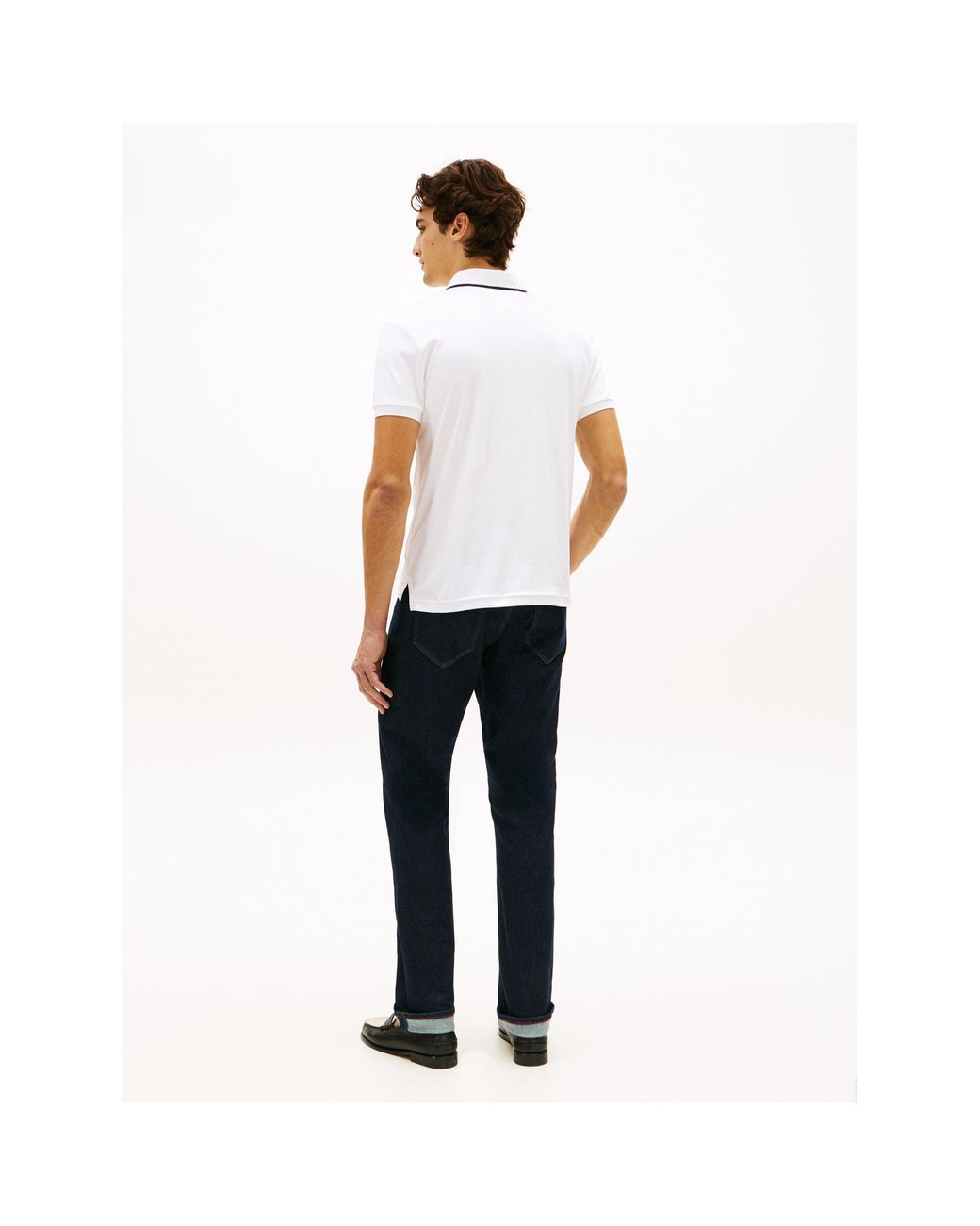Tommy Hilfiger White Short Sleeve Polo Shirt for men