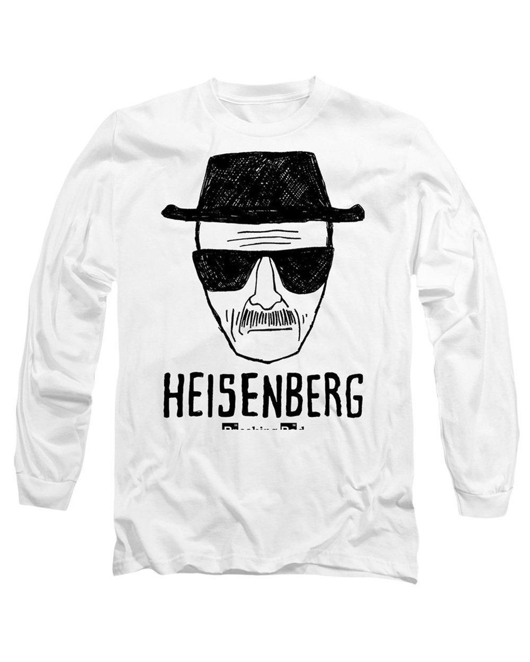 Breaking Bad White Heisenberg Long Sleeve T-Shirt for men