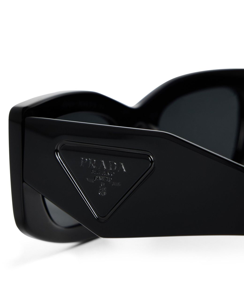 Prada Black 0Pr D03Sd Rectangle Sunglasses