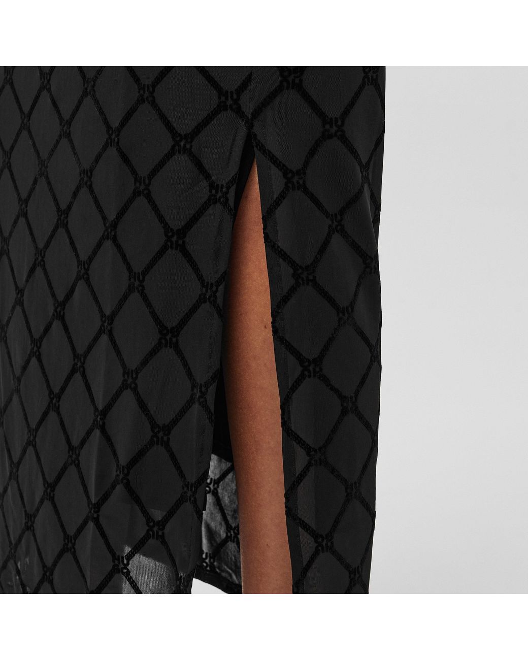 HUGO Black Maxi Nataris Skirt