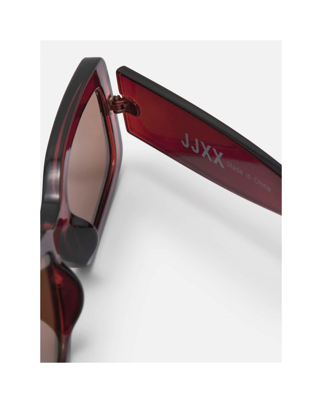 JJXX Brown Rosee Rectangle Sunglasses