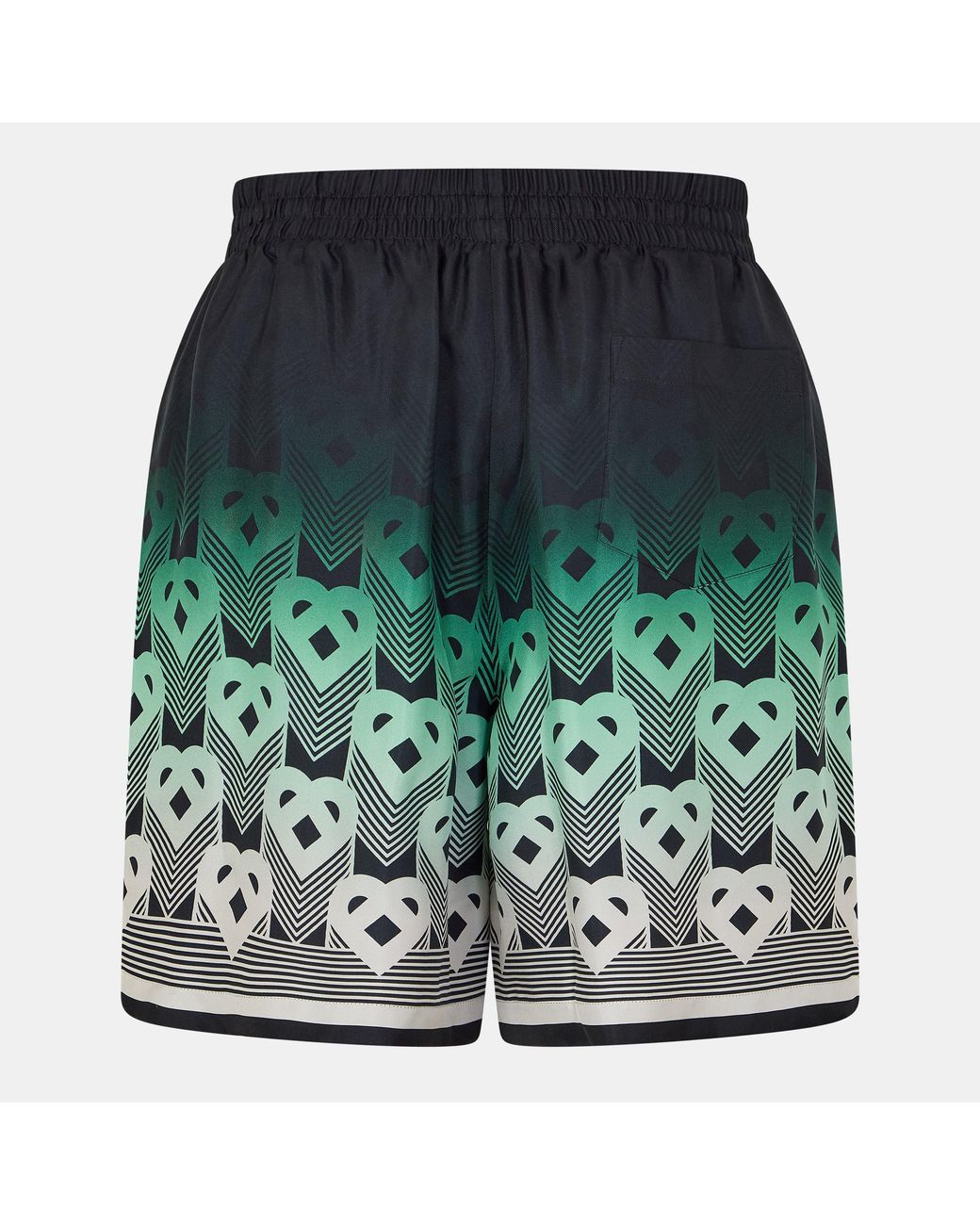 Casablanca Green Mono Woven Tracksuit Shorts for men