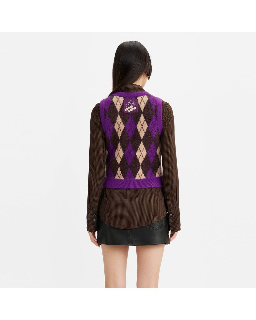 Levi's Red Deja Vu Kirsten Knitted Sweater Vest