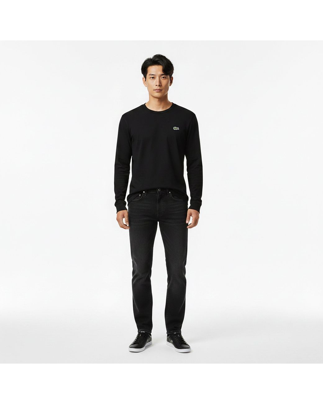 Lacoste Black Long Sleeve T-Shirt for men