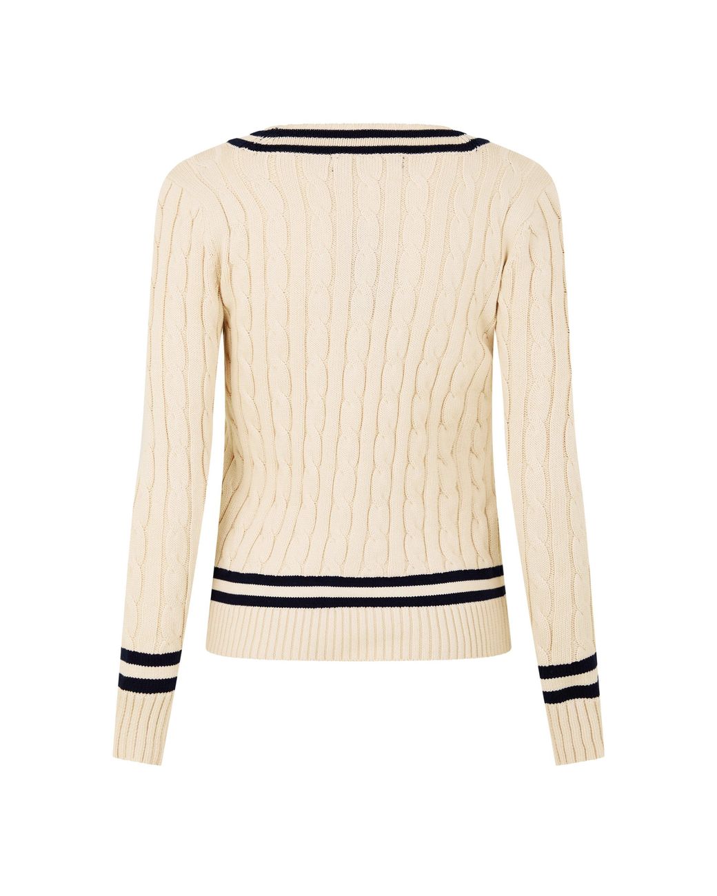 Ralph Lauren White Crew Neck Jumper