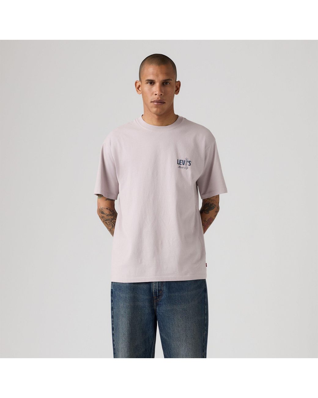 Levi's Multicolor Music City Cotton Short-Sleeve Graphic Relaxed-Fit T-Shirt for men