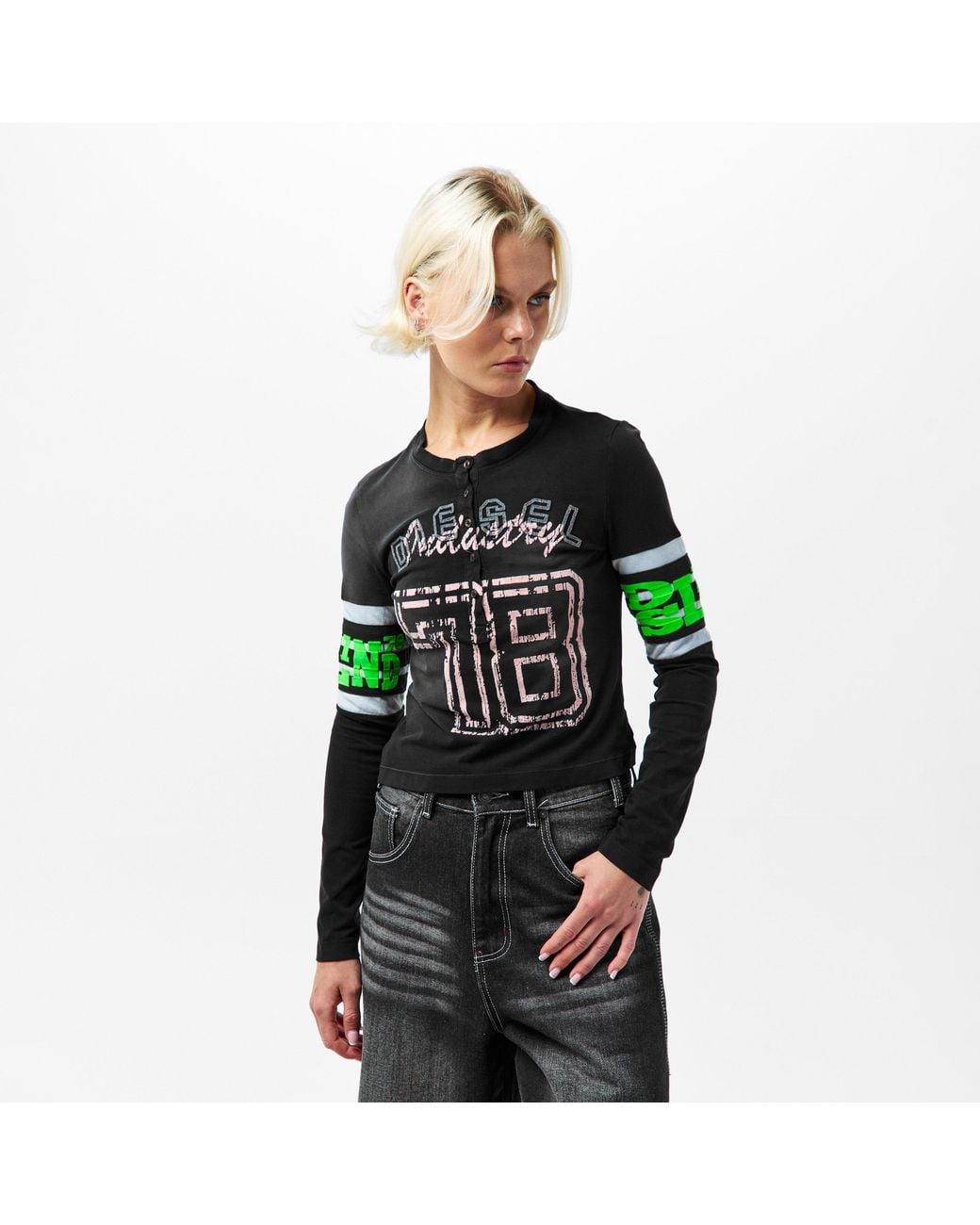DIESEL Green Regular Fit T-Shirt