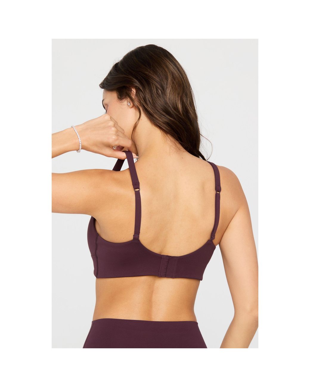 Fabletics Red Pureluxe Low-Impact Sports Bra
