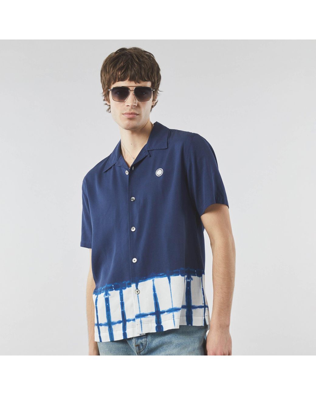 Pretty Green Blue Pretty Pg Anaheim Tyedye Ss for men