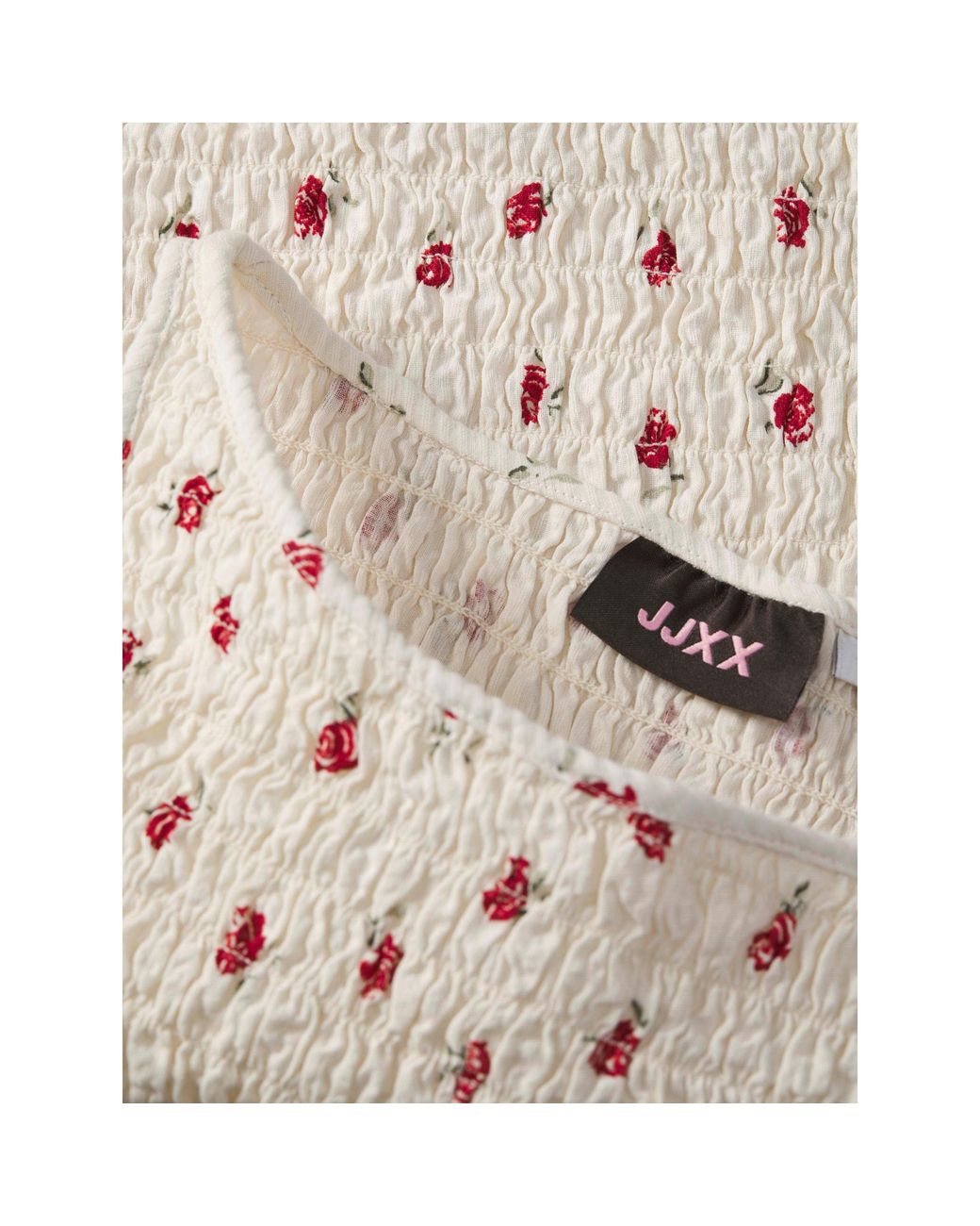 JJXX Pink Smock Peplum Top