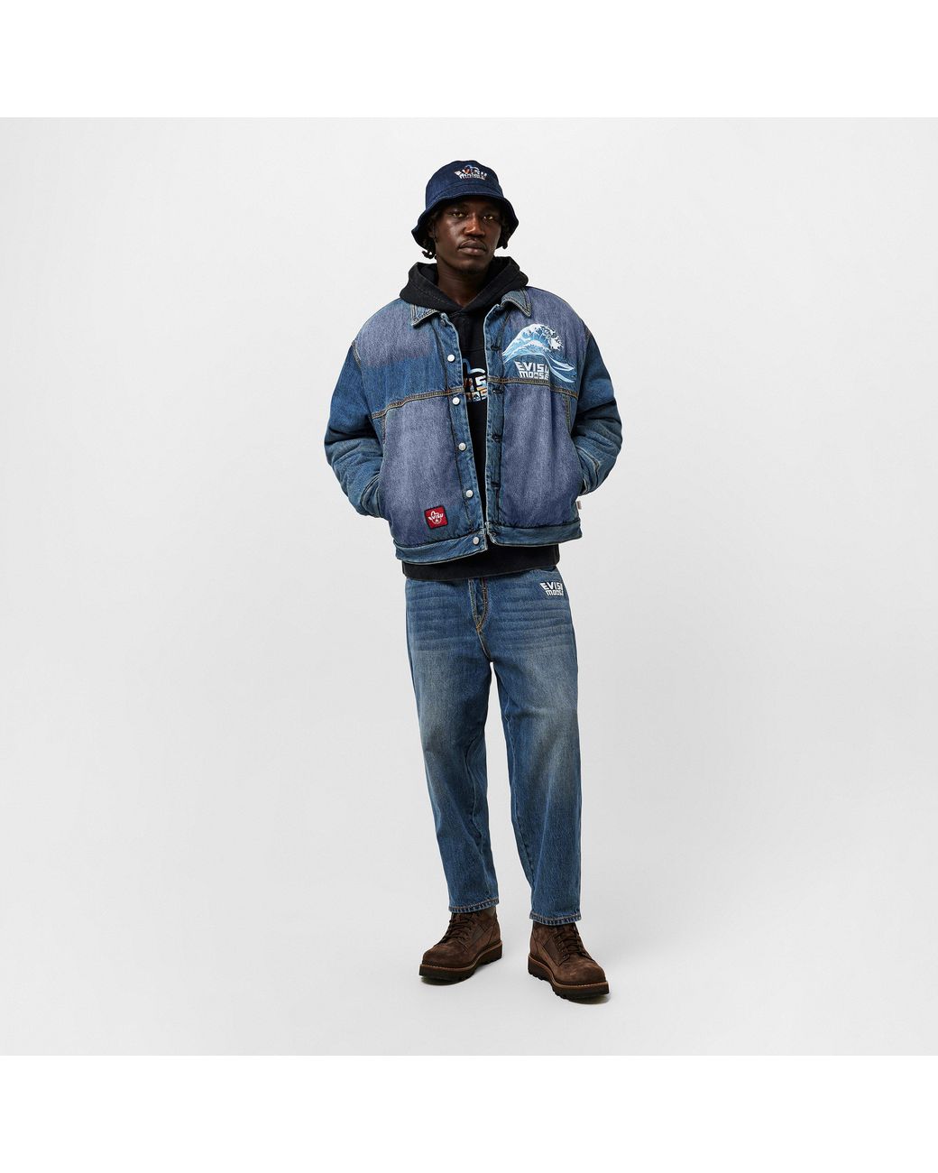 Moose Knuckles X Evisu Denim Jacket In Blue For Men Lyst UK