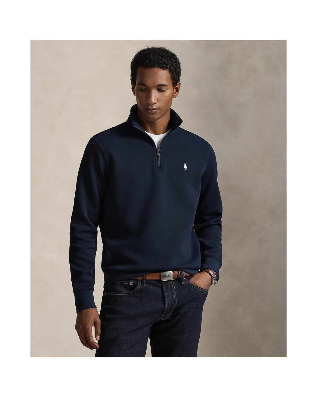Polo Ralph Lauren Blue Tech 1/4 Zip Fleece for men