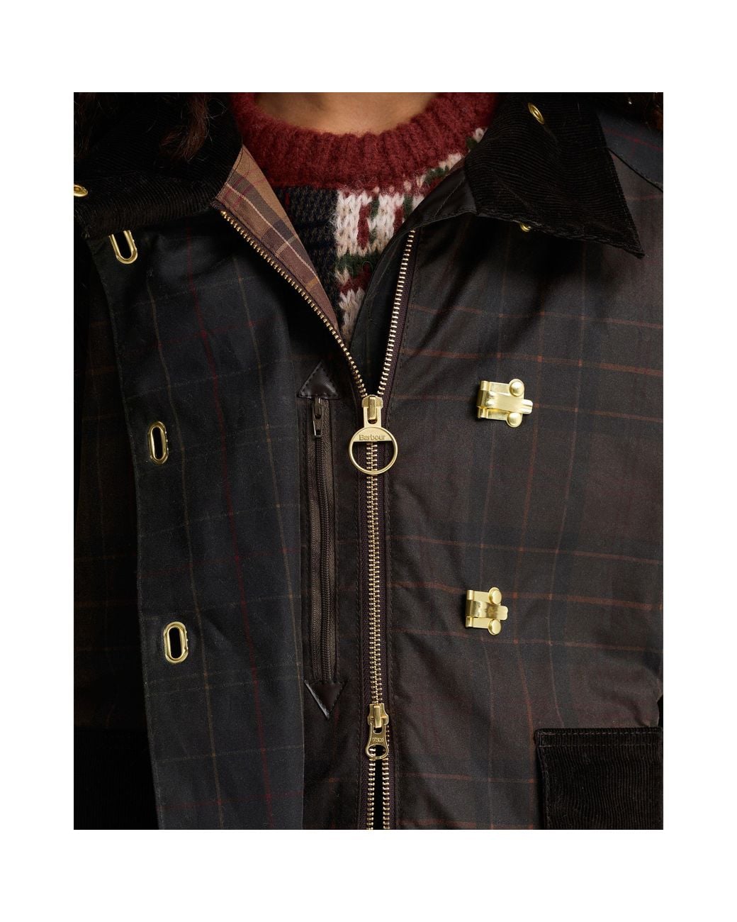 Barbour Black B.Li Hazelwood Check Ld64