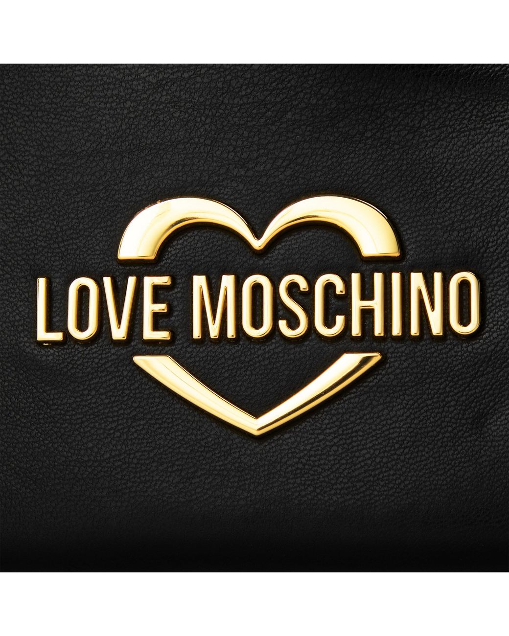 Love Moschino Black Softy Bow Faux Leather Shoulder Bag