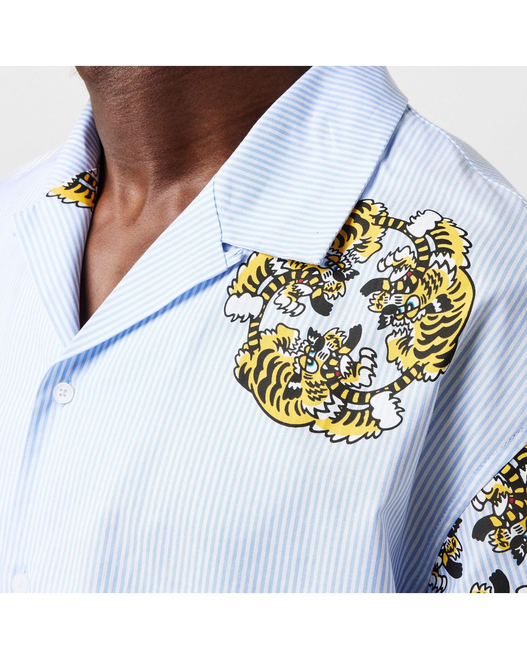 KENZO Blue Verdy Hawaiian Shirt for men