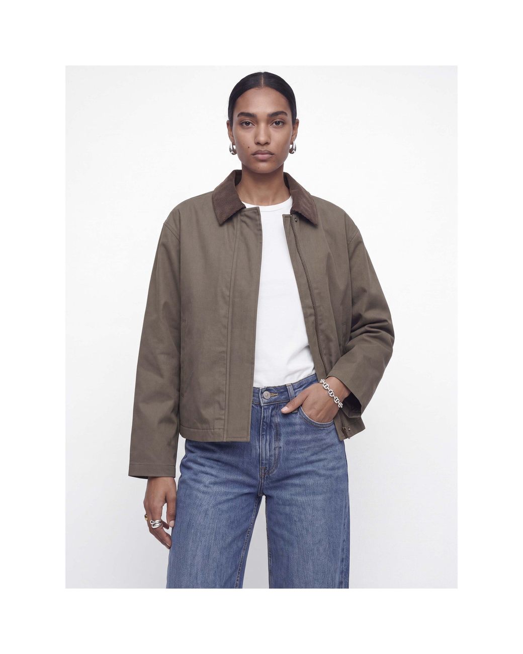 JJXX Green Wilma Worker Field Jacket