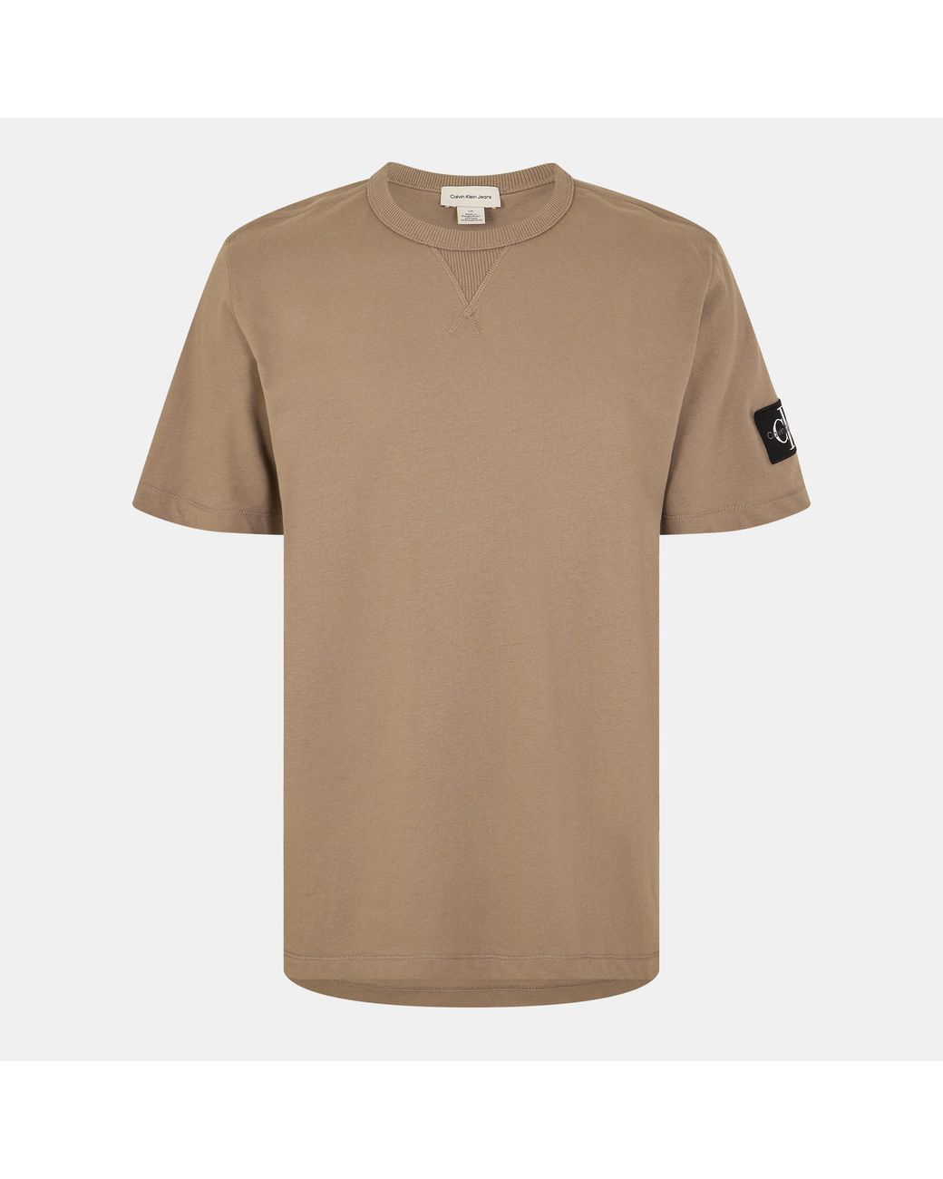 Calvin Klein Natural Monogram Badge T-Shirt for men