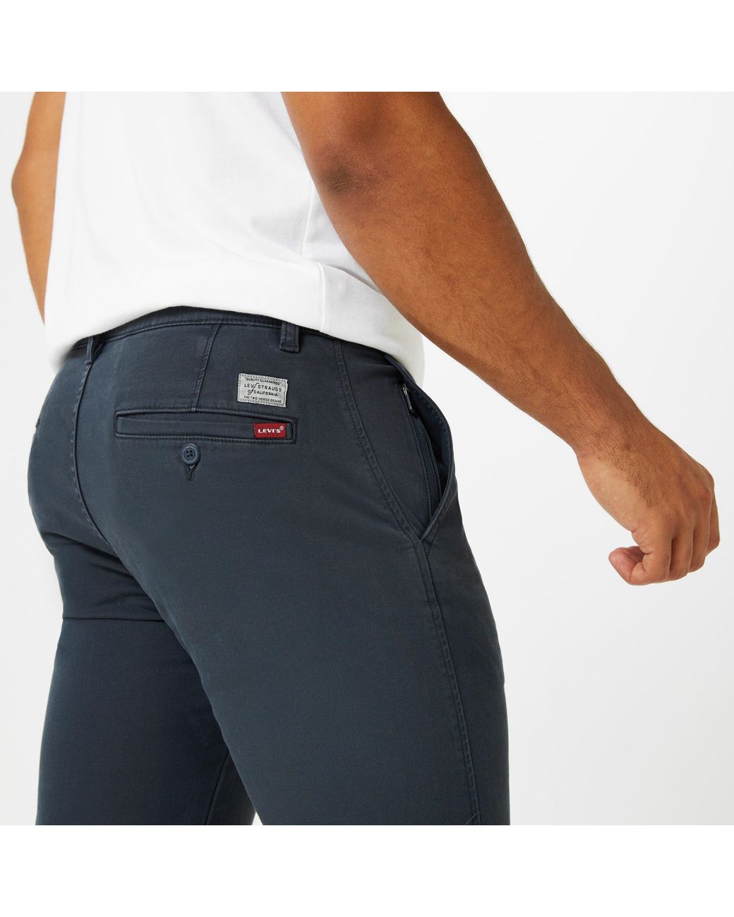 Levi's Blue Chino Regular Tapered Trousers for men