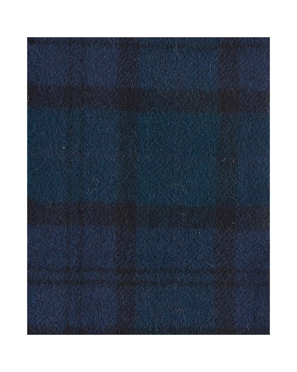 Barbour Gray Tartan Lambswool Scarf