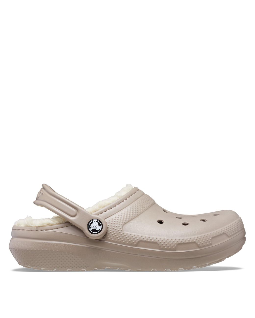 CROCSTM Natural Classic Lined Mule Slippers