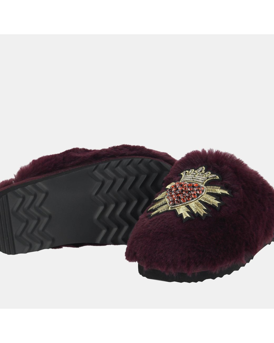 Biba Brown Embellished Slider Slipper