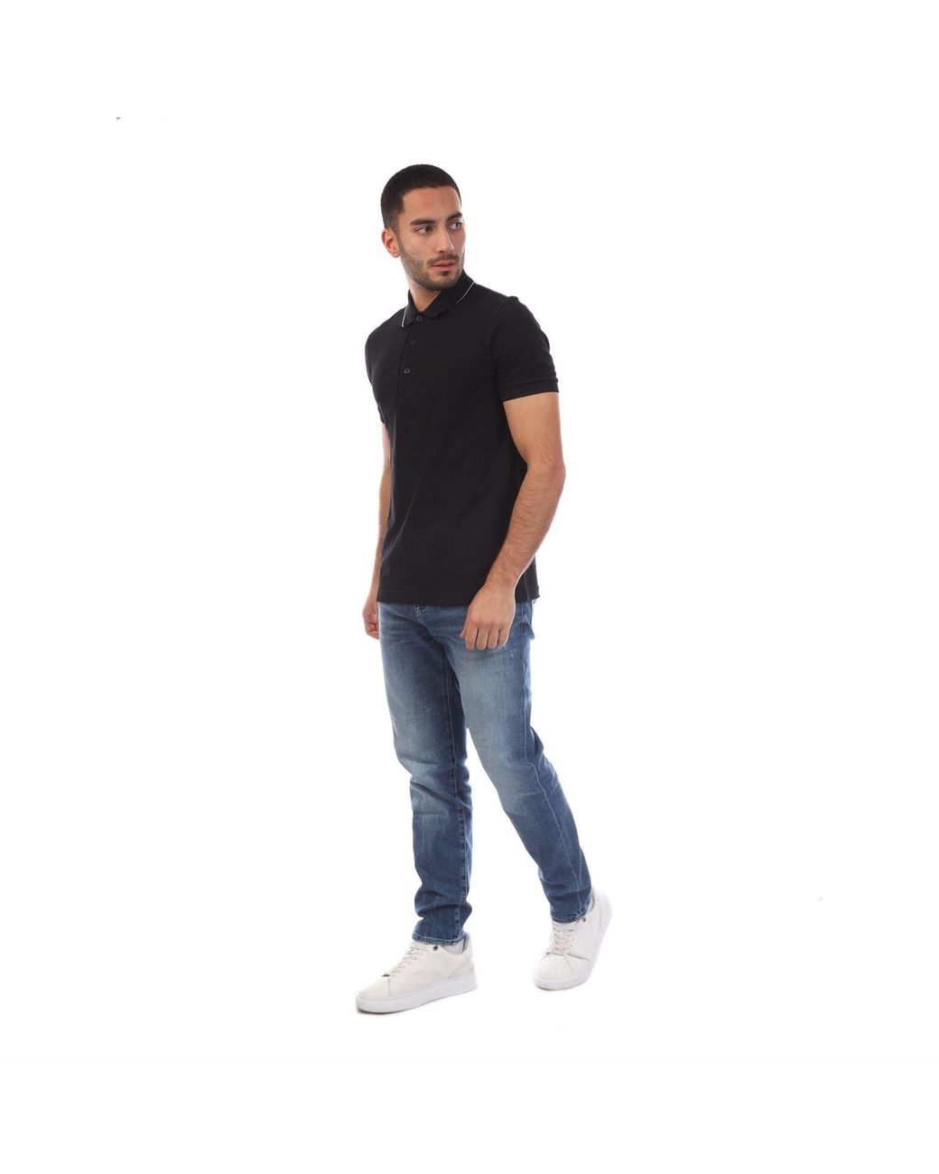 Boss Black Paule 4 Slim Fit Polo Shirt With Tonal Logo for men