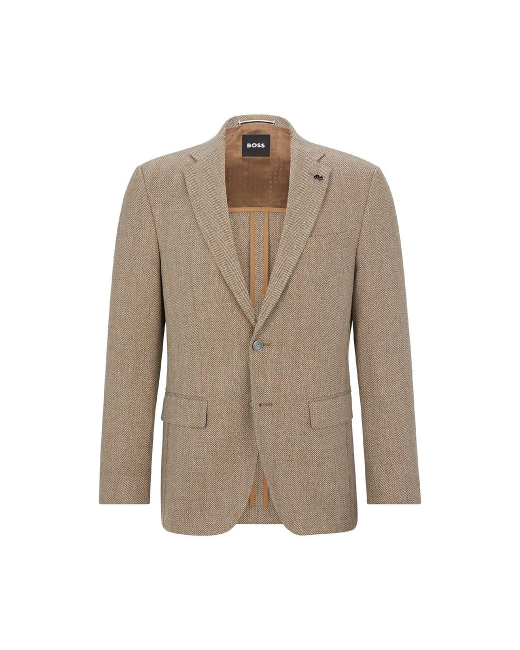 Boss Natural H Hutson Elbow Formal Jacket for men