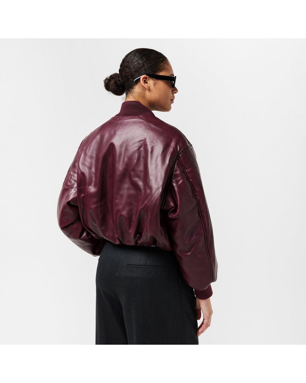 WRSTBHVR Purple Worst B Hega Bomber Jacket