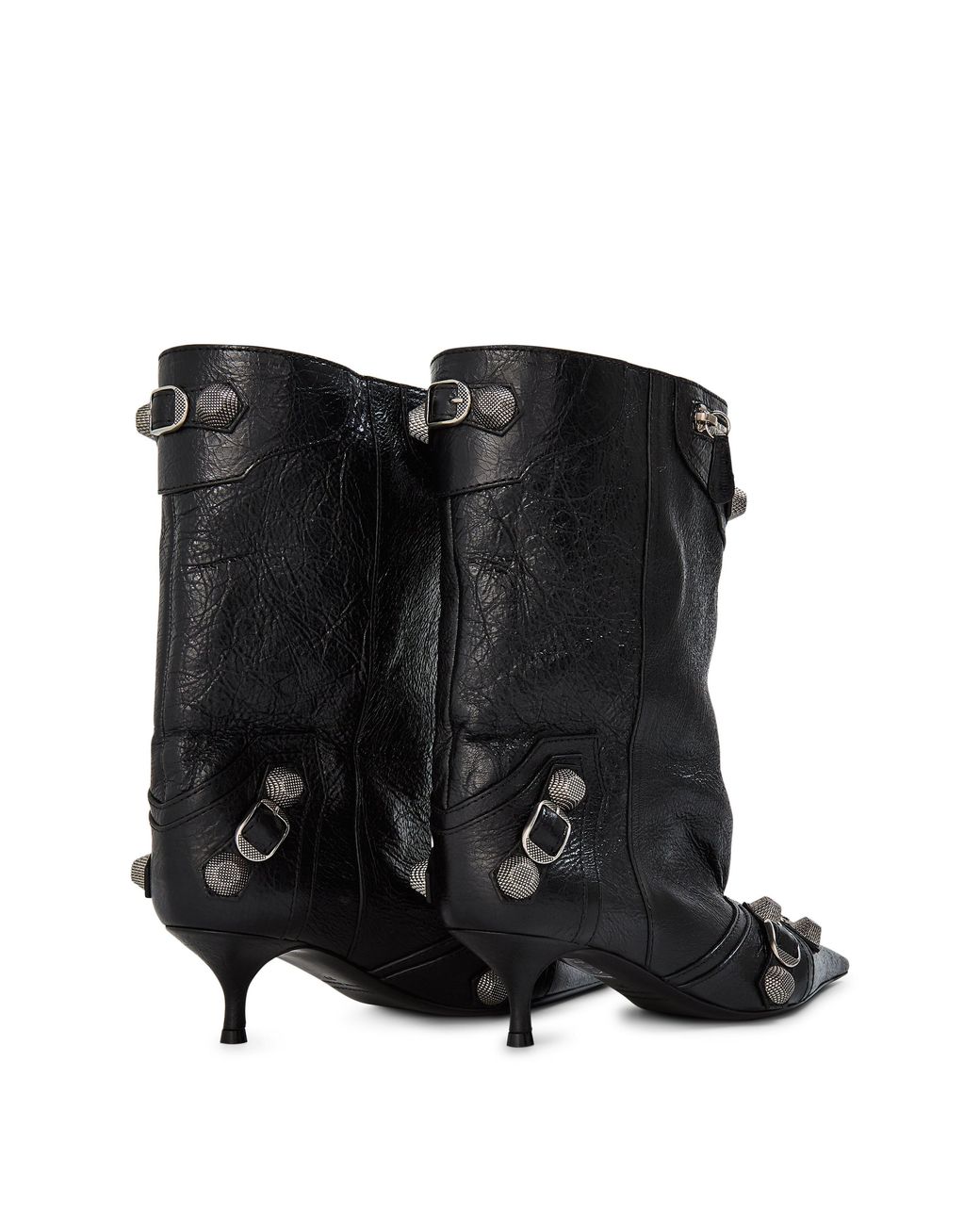 Balenciaga Black Wide Cagole 50Mm Booties