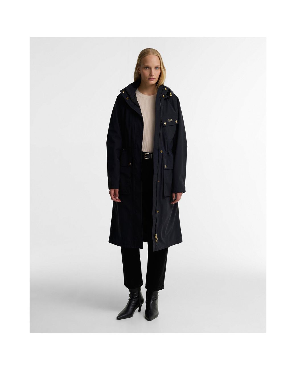 Barbour Black Aeroready Hoodie