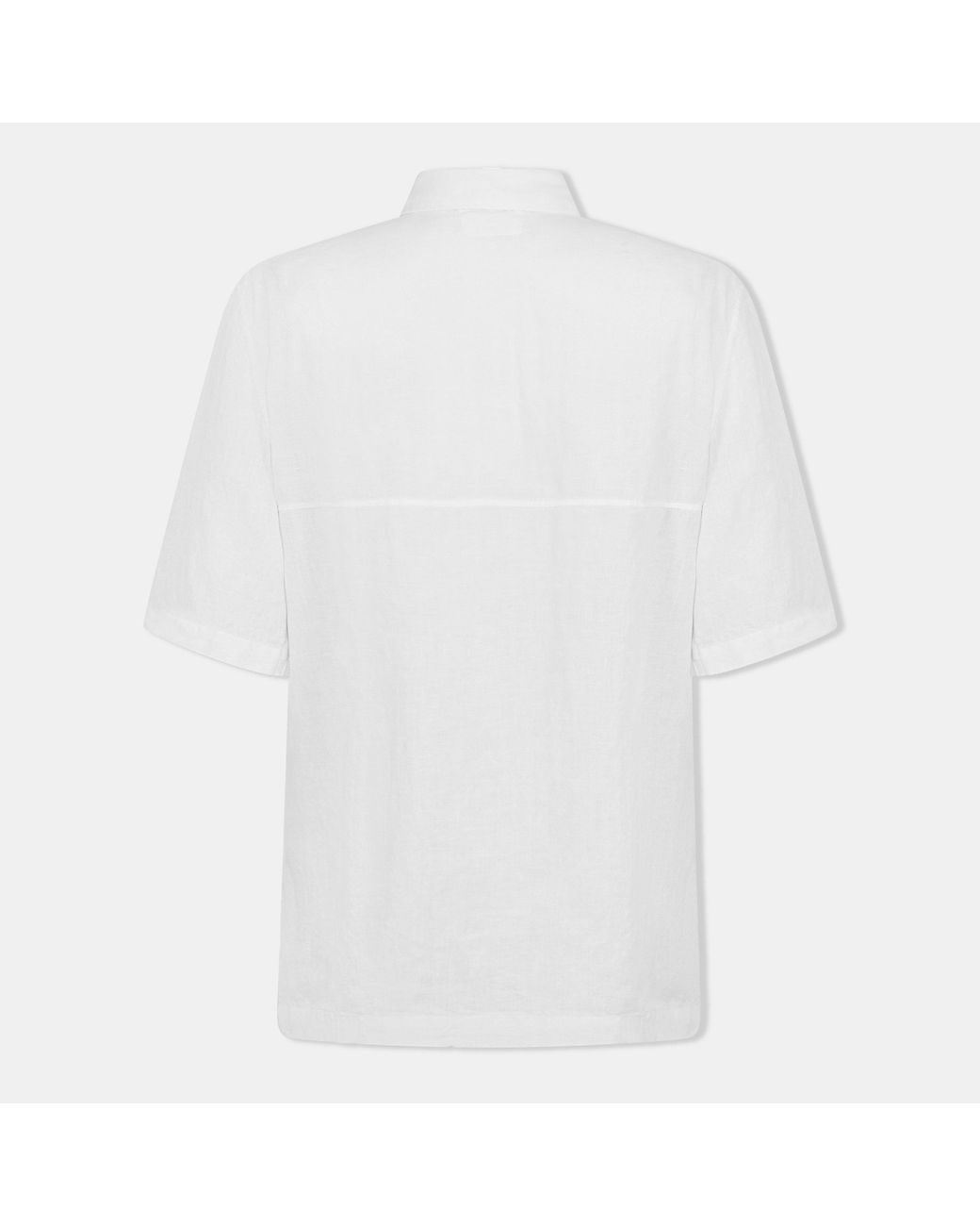 C P Company White Boxy Short Sleeve Shirt for men