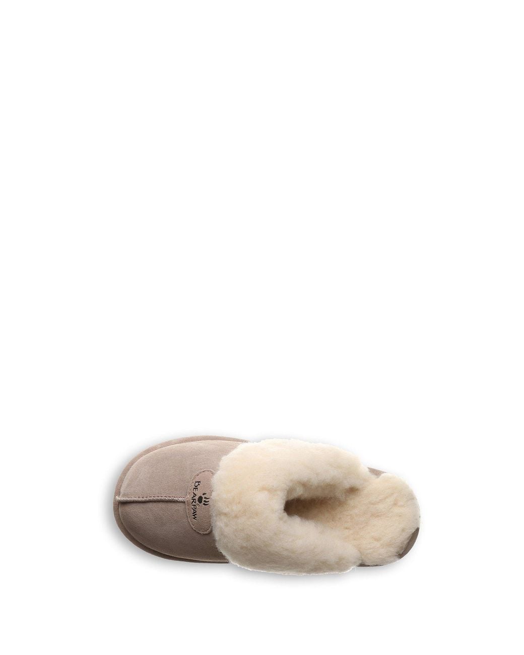 BEARPAW Natural Loki Ii Suede Mule Slippers