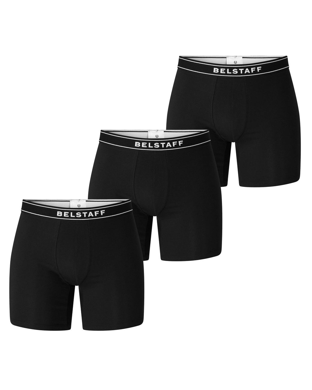 Belstaff Black Cotton Mid-Rise 3 Pack Boxers for men
