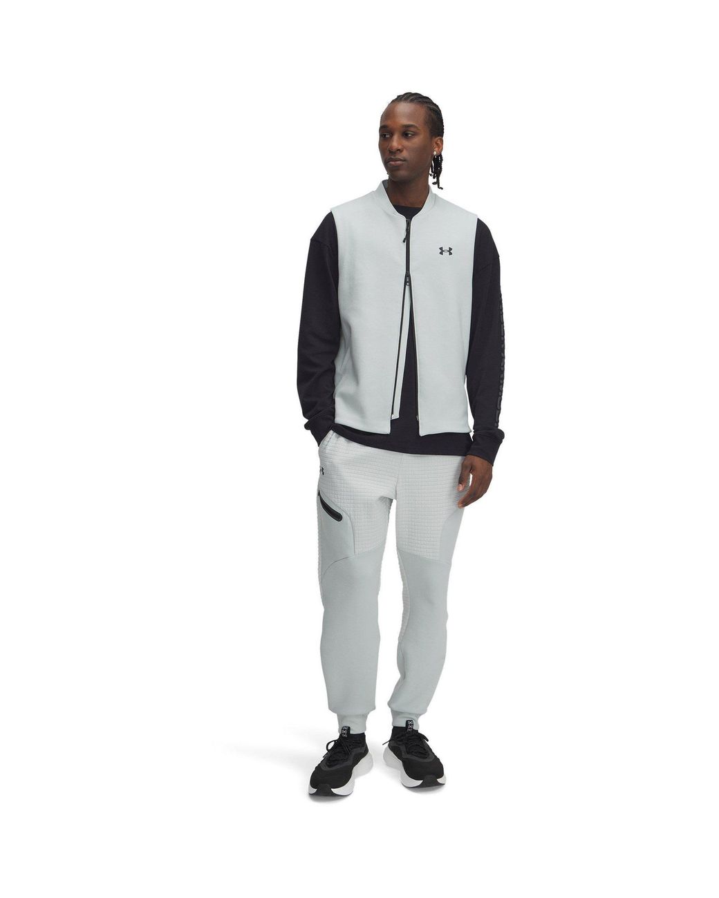 Under Armour Black Unstoppable Closed Hem Fleece Joggers for men