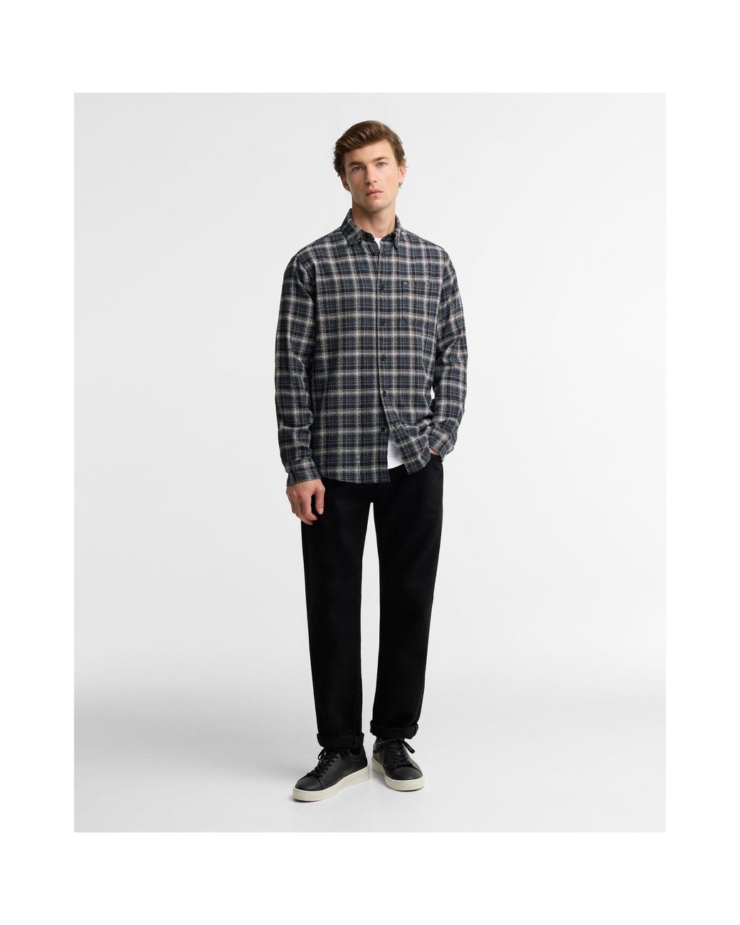 Barbour Gray Long-Sleeved Shirt for men