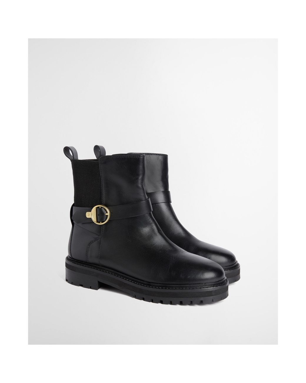 Barbour Black Alexandra Modern Heritage Leather Chelsea Boots