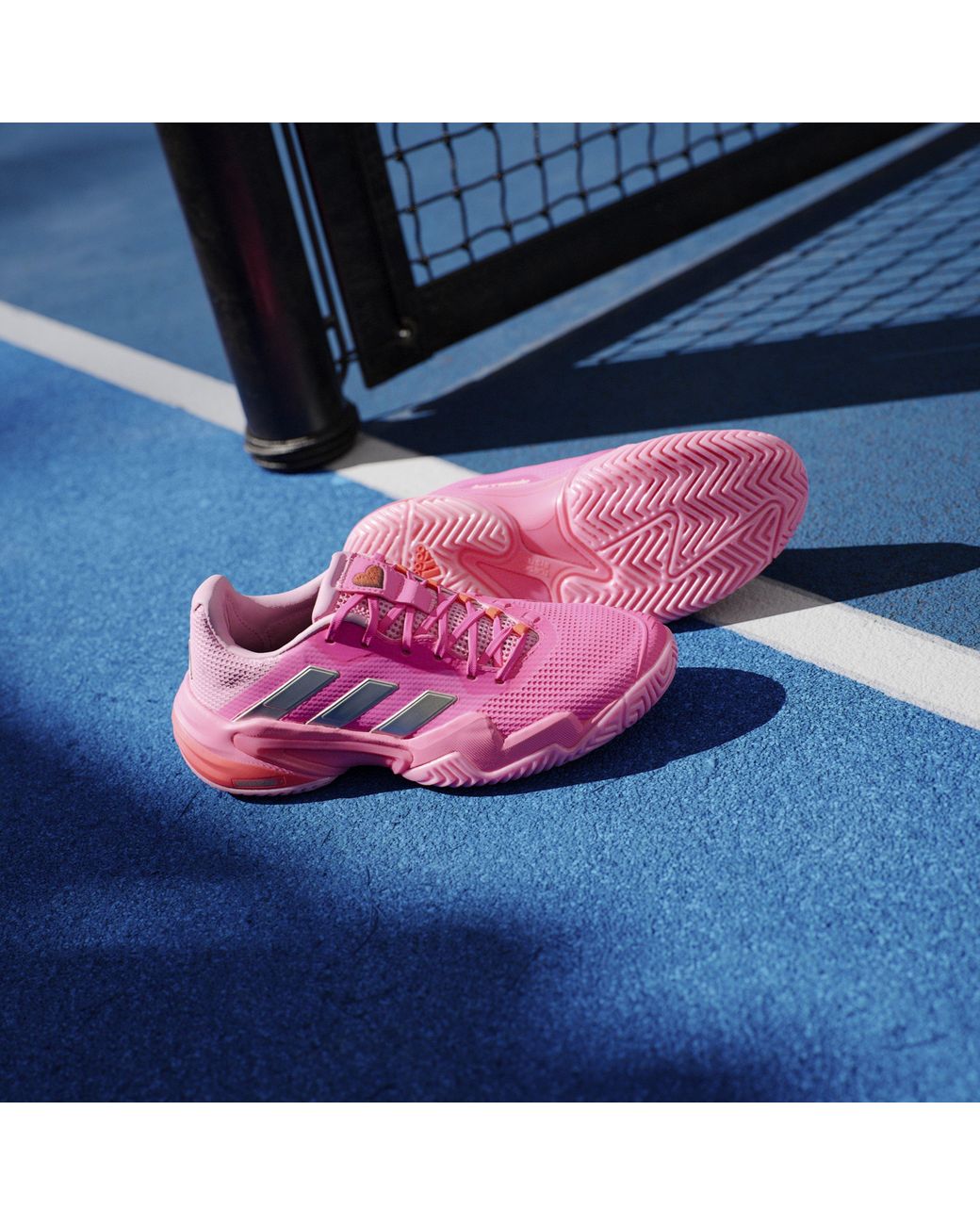 Adidas Pink Barricade 13 Tennis Shoes