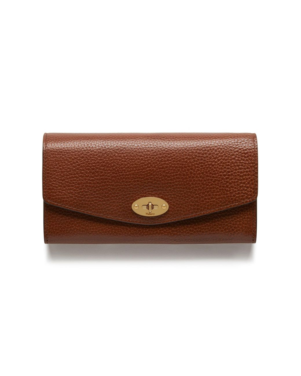 Mulberry Brown Darley Wallet Small Classic Grain
