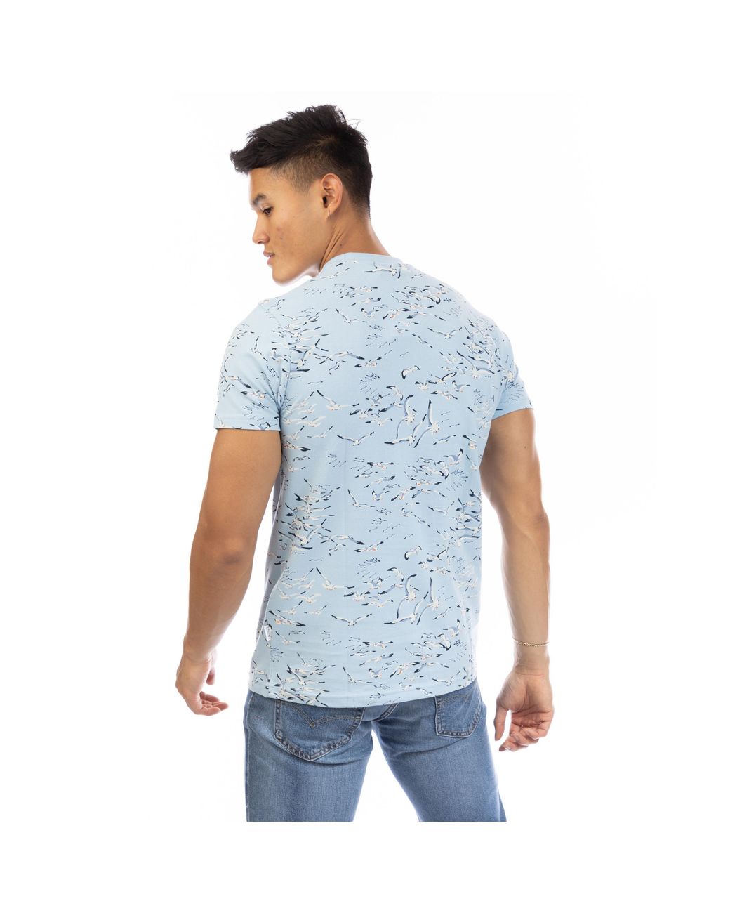 Peter Werth Blue Feather T-Shirt for men
