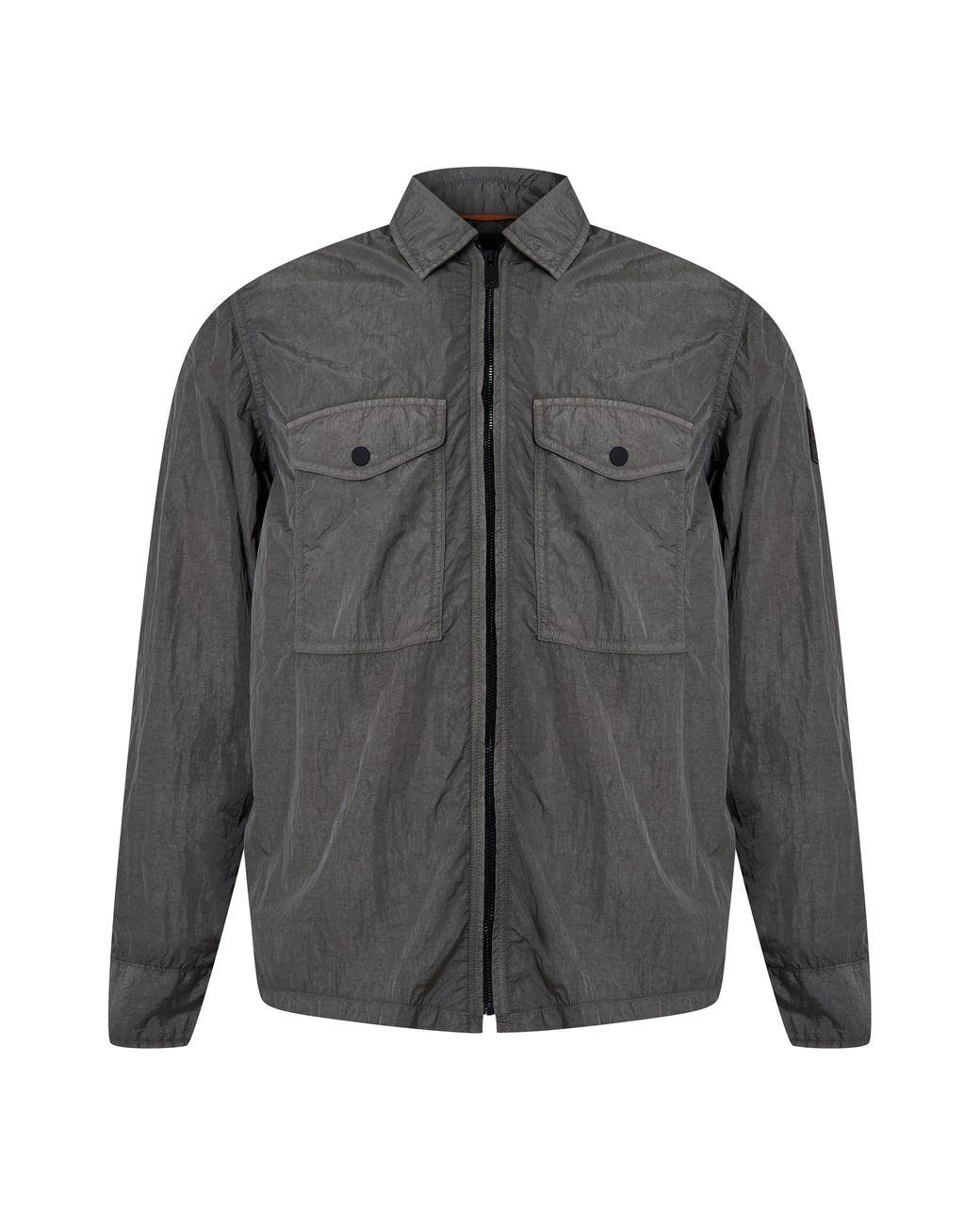 Boss Gray Zip Shacket for men