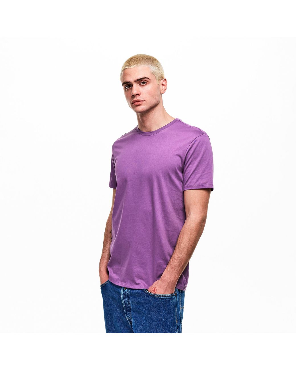 ARMANI EXCHANGE Purple T-Shirt for men