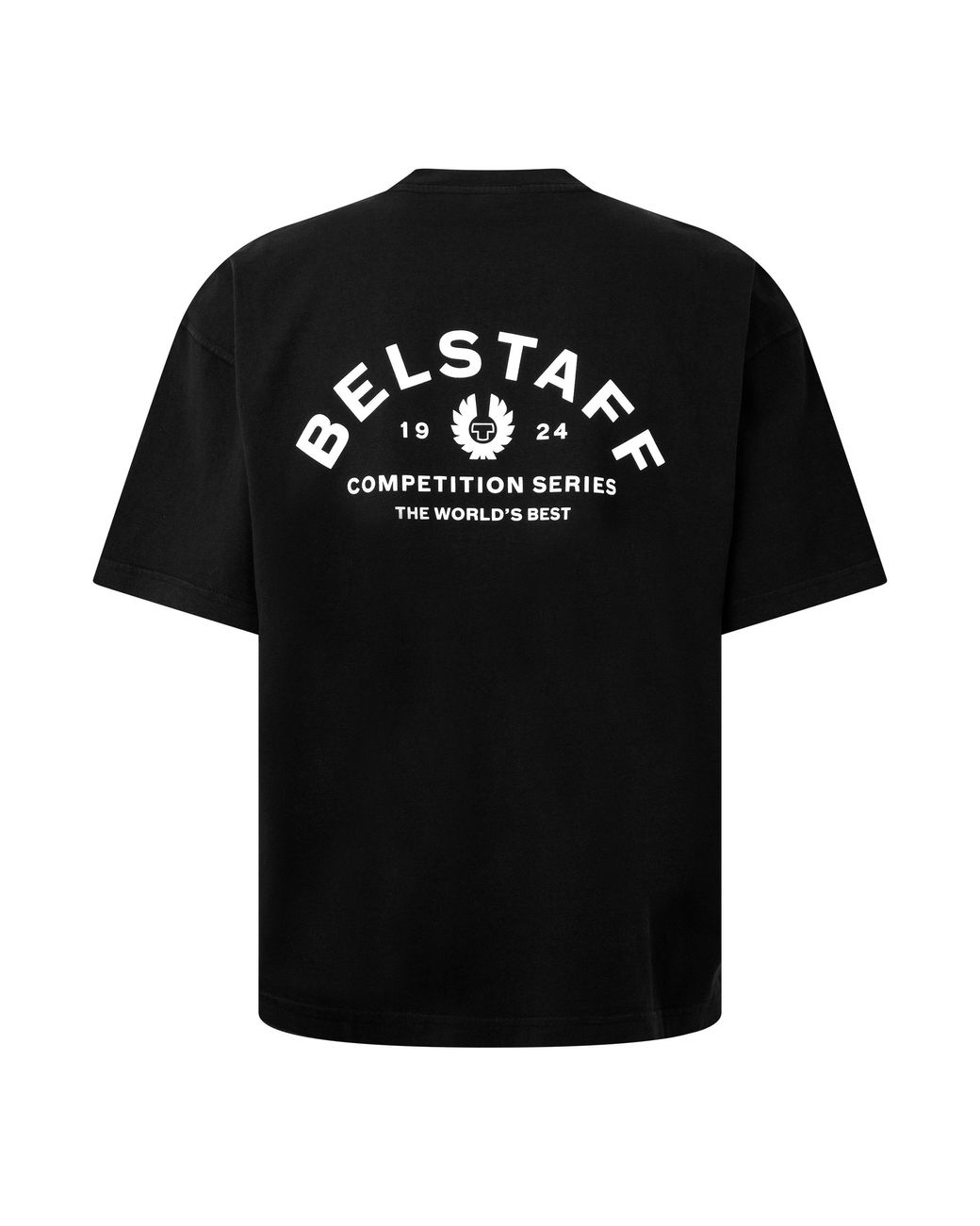 Belstaff Black Comp Cotton Short-Sleeve Oversized-Fit T-Shirt for men