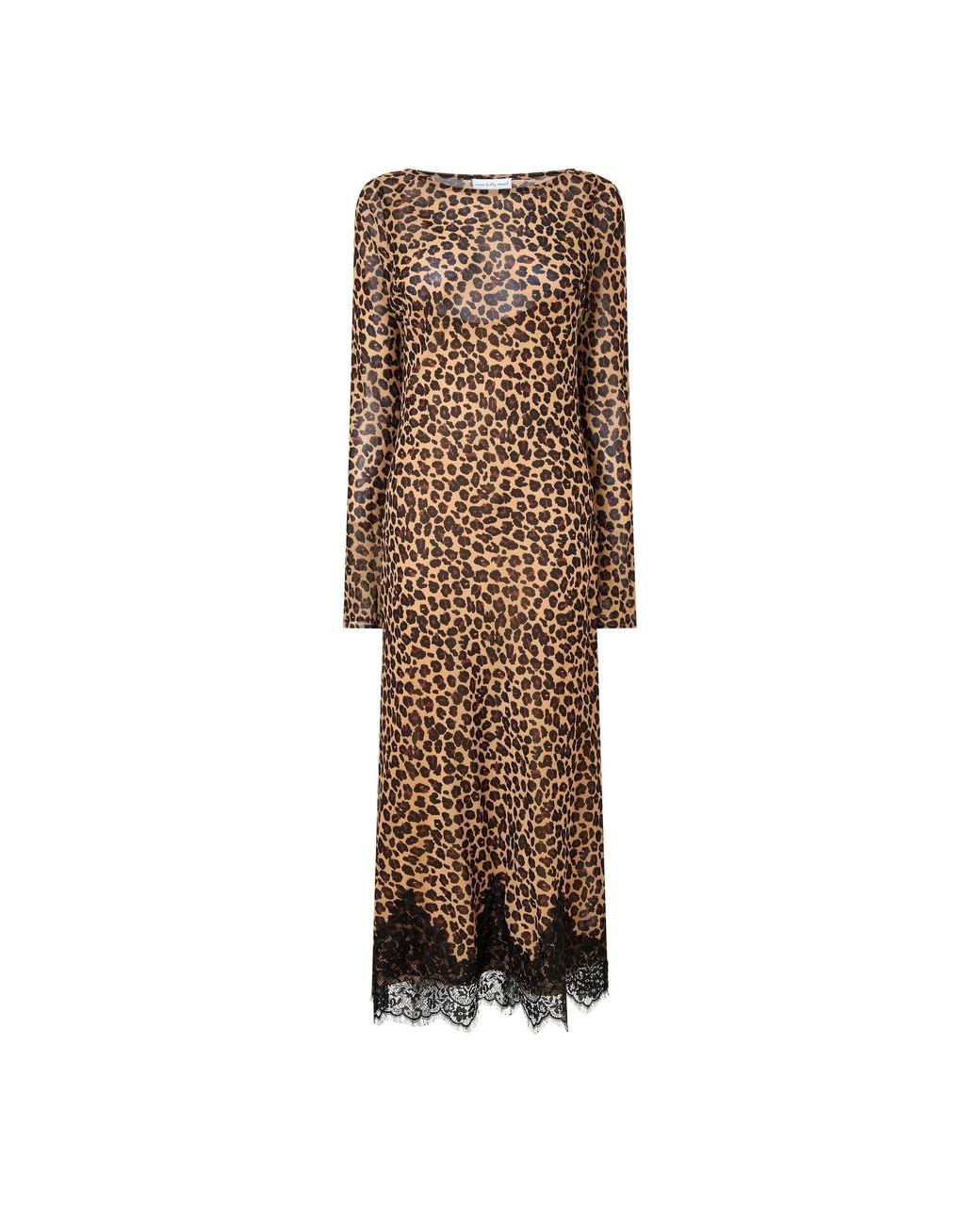 Never Fully Dressed Brown Leopard Print Short-Sleeve Maxi Dress