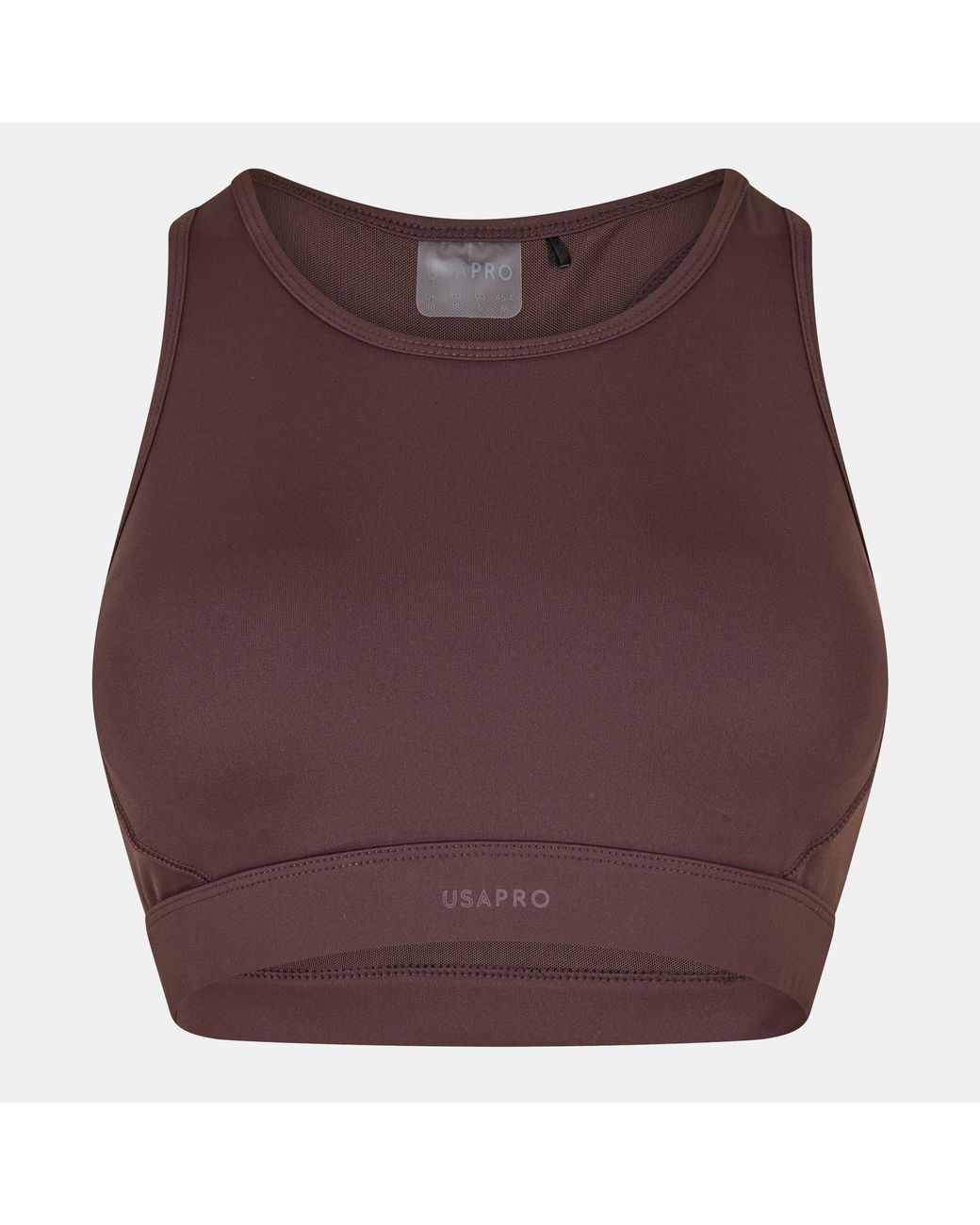 Usa Pro Purple Core Racer Back Sports Bra