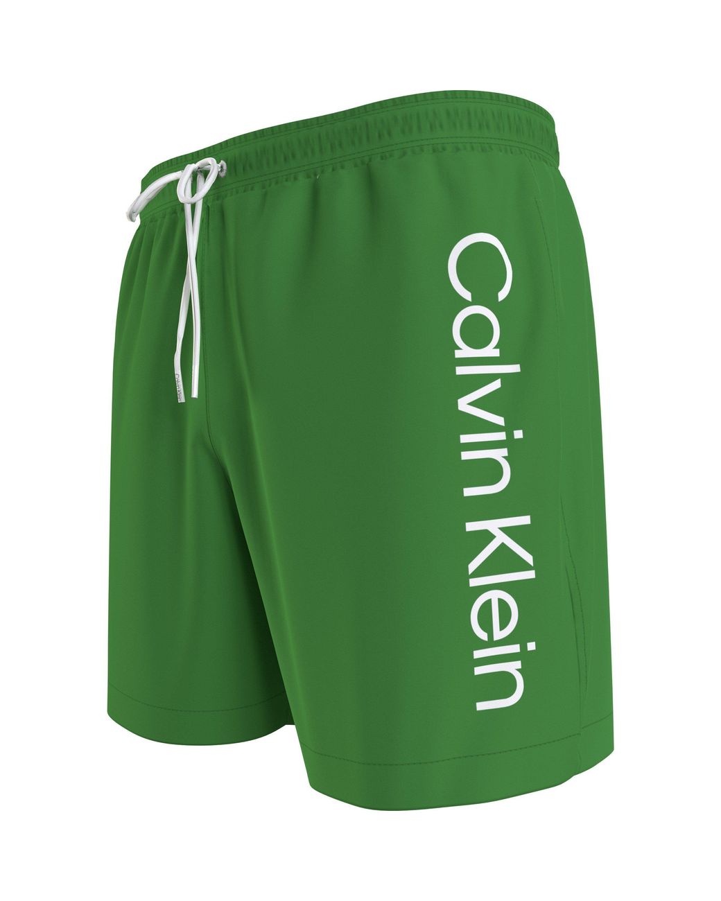 Calvin Klein Green Large Logo Swim Shorts for men