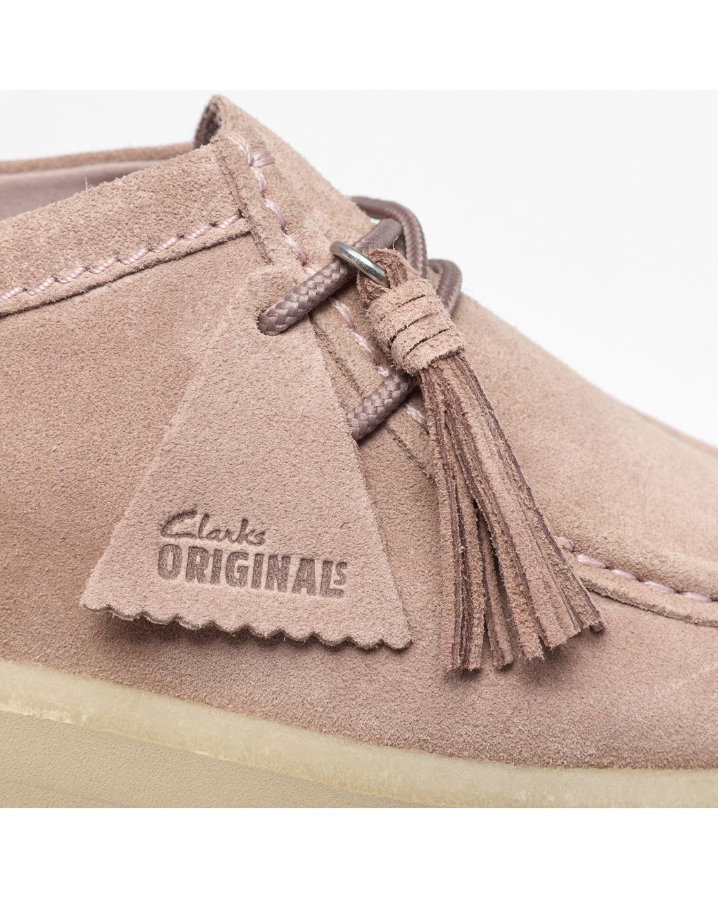Clarks Pink Meare Walla Moc Toe Formal Shoes