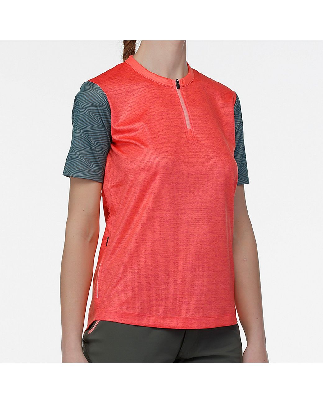 Bicycle Line Red Zoe Half Zip Short Sleeve Cycling Jersey