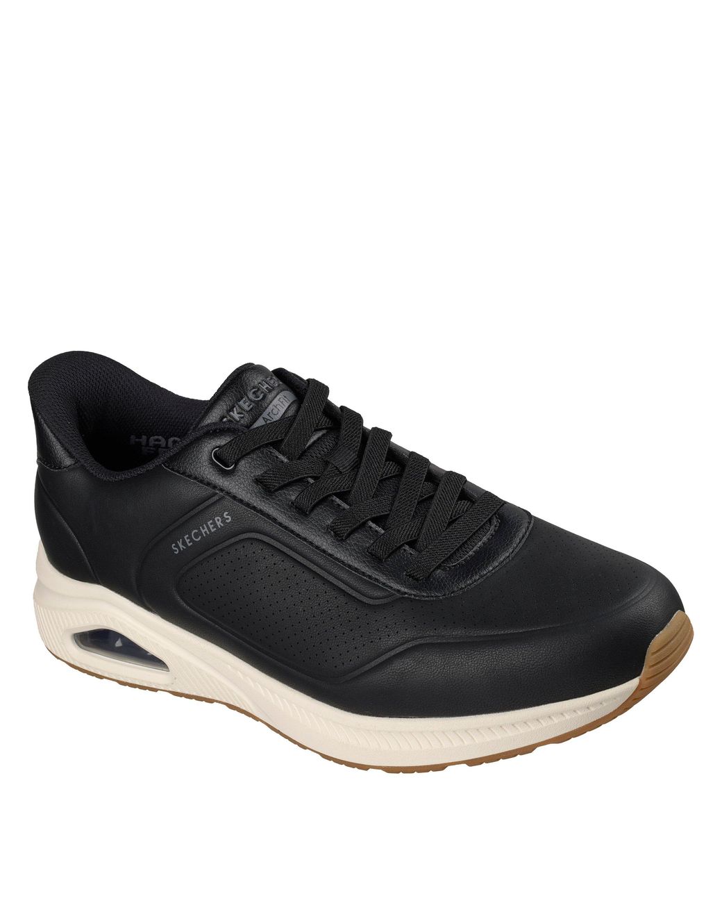 Skechers Black Arch Fit Uno Slip-On Trainers for men