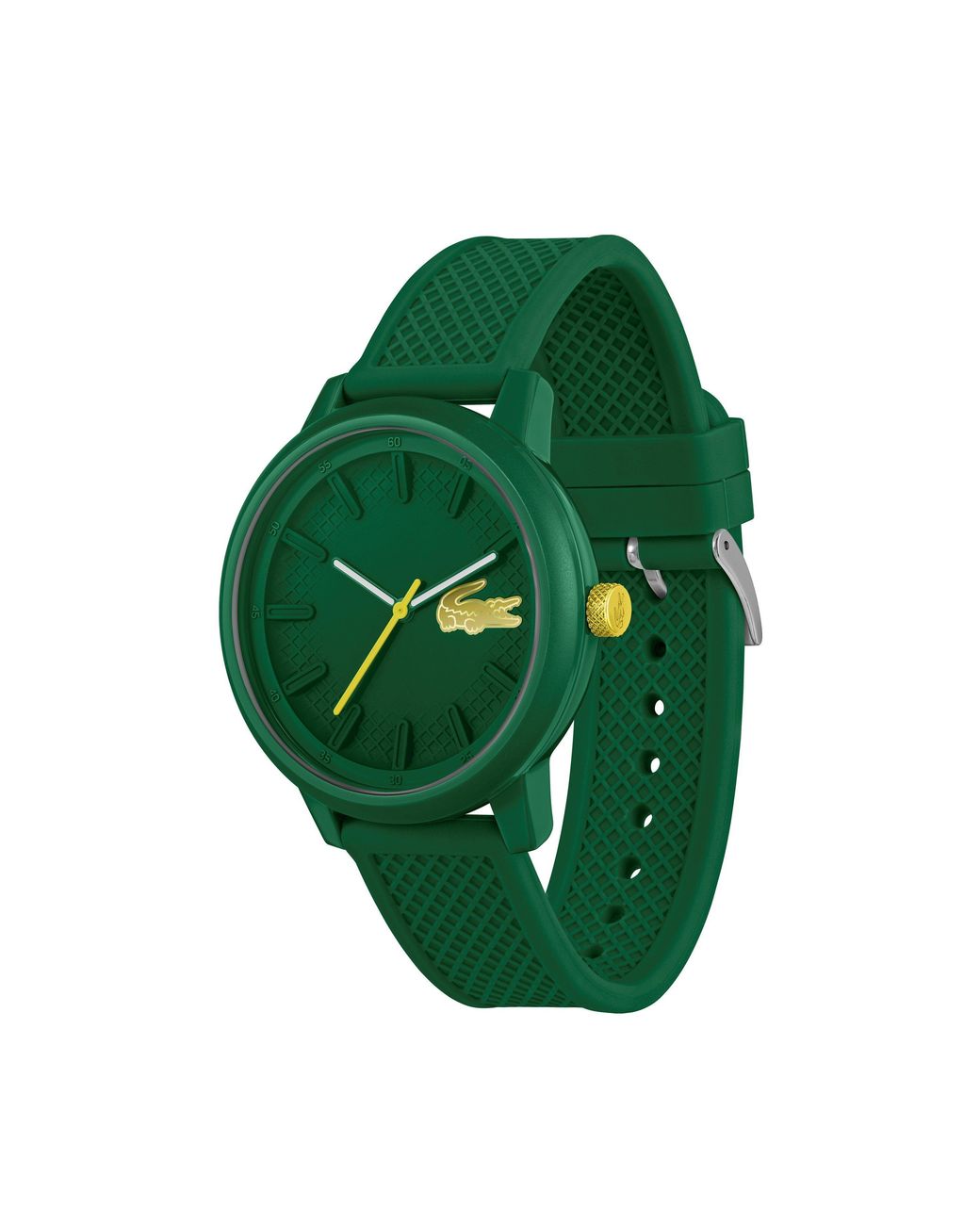 Lacoste Green Gents 12.12 Hero Silicone Strap Watch for men
